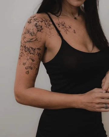 Black and grey tattoo design