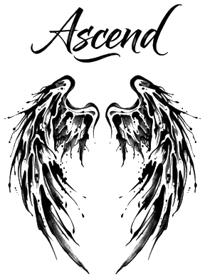 Angel wings tattoo design