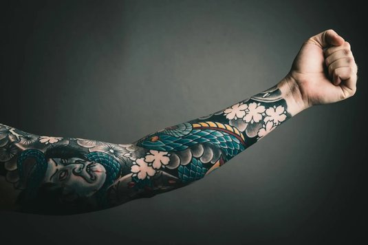 A tattoo design generated from a written description
